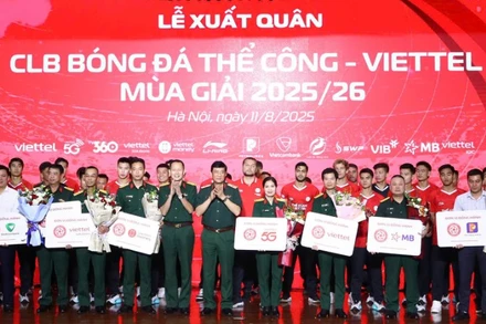 Công ty Thể thao Viettel tổ chức lễ xuất quân với mục tiêu giành chức vô địch V.League 2025/26. 
