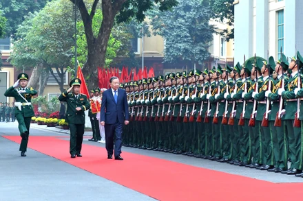 Tổng Bí thư Tô Lâm thăm và làm việc tại Bộ Tư lệnh Bộ đội Biên phòng.