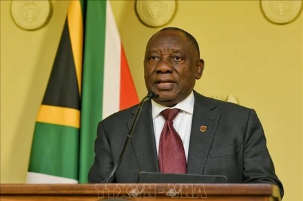 Tổng thống Nam Phi Cyril Ramaphosa. (Ảnh: THX/TTXVN)