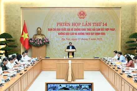 Thủ tướng Phạm Minh Chính chủ trì Phiên họp lần thứ 14 của Ban Chỉ đạo về IUU.