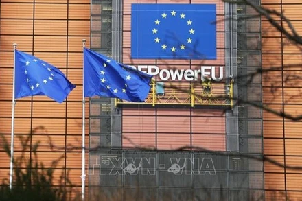 Trụ sở Ủy ban châu Âu tại Brussels, Bỉ. (Ảnh: THX/TTXVN)