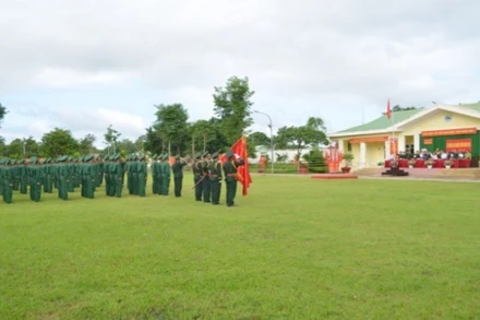 Quang cảnh buổi Lễ tuyên thệ chiến sĩ mới năm 2025.