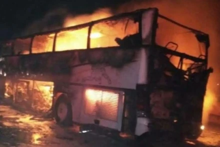 Hiện trường vụ tai nạn.