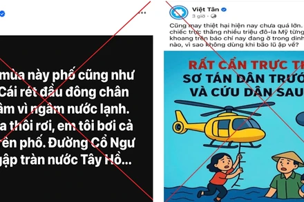Ảnh trên trang facebook tổ chức khủng bố “Việt Tân” (Ảnh: congan.laichau.gov.vn)