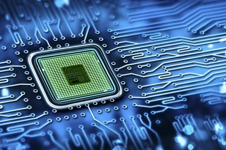 Chip của nhà sản xuất Nvidia (Ảnh: TTXVN)