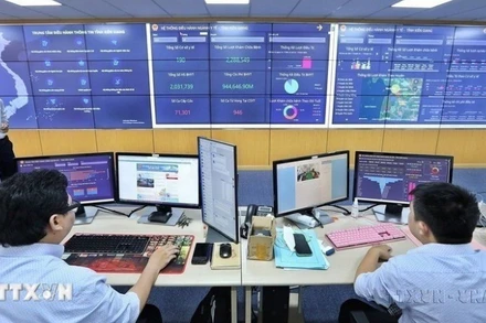 Hạ tầng chuyển đổi số, ứng dụng các công nghệ số, dữ liệu số tại một địa phương. (Ảnh: TTXVN)