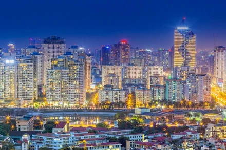 Một góc khu đô thị phía tây Hà Nội. (Ảnh ĐĂNG ANH)