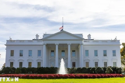 Nhà trắng tại Washington, D.C., Mỹ. (Ảnh: THX/TTXVN)