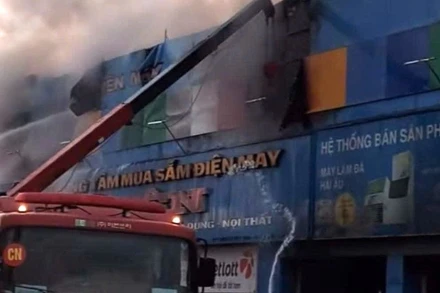 Hiện trường vụ cháy.