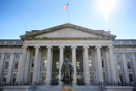 Trụ sở Bộ Tài chính Mỹ tại Washington, DC. (Ảnh minh họa: AFP/TTXVN)