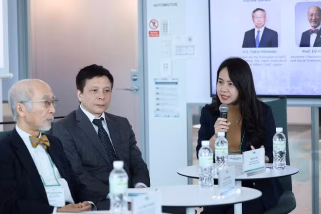PGS, TS Vũ Thanh Hương chủ trì phiên thảo luận tại Global Growth Forum Tokyo 2026.
