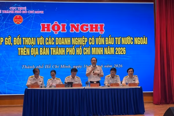 Lãnh đạo Thuế Thành phố Hồ Chí Minh đối thoại với cộng đồng doanh nghiệp FDI tại Thành phố Hồ Chí Minh.