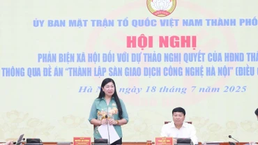 Chủ tịch Ủy ban Mặt trận Tổ quốc thành phố Hà Nội Nguyễn Lan Hương cho rằng cần tập trung ưu tiên hỗ trợ các sản phẩm công nghệ giải quyết được các vấn đề cấp bách của thành phố.