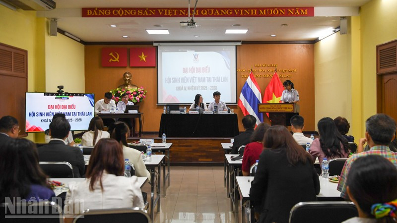Toàn cảnh Đại hội đại biểu Hội Sinh viên Việt Nam tại Thái Lan khóa IV. (Ảnh: XUÂN SƠN)