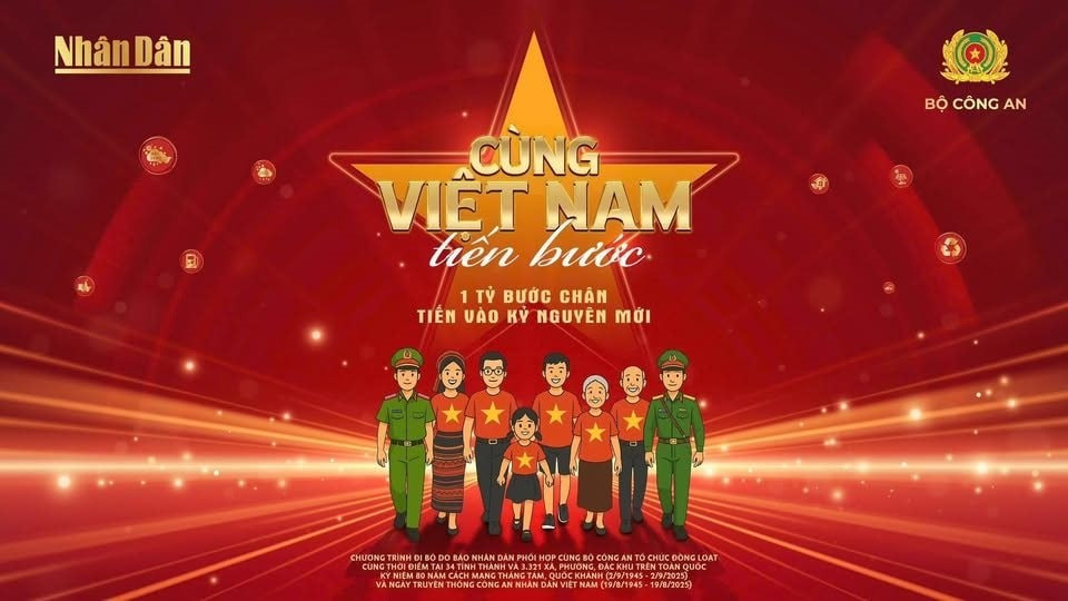 Chương trình "Cùng Việt Nam tiến bước" do Báo Nhân Dân phối hợp Bộ Công an thực hiện. 12.jpg