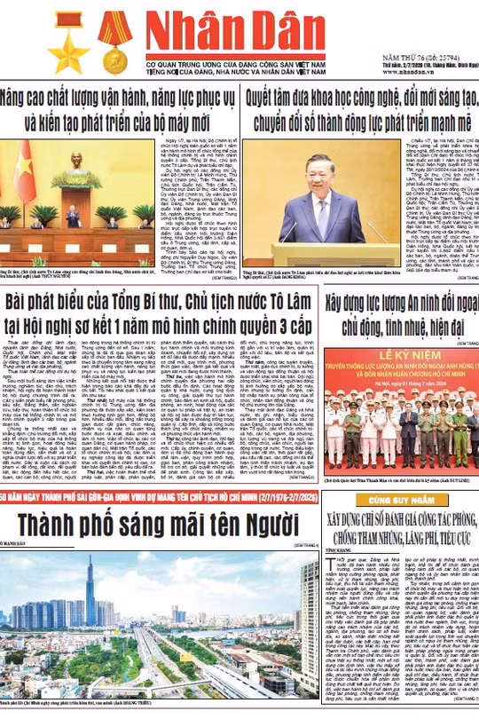 Báo Nhân Dân số 25794