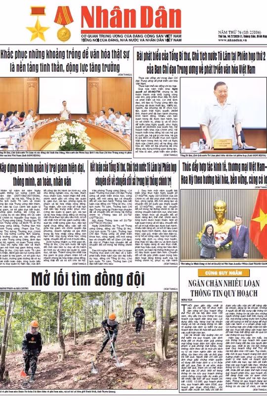 Báo Nhân Dân số 25806
