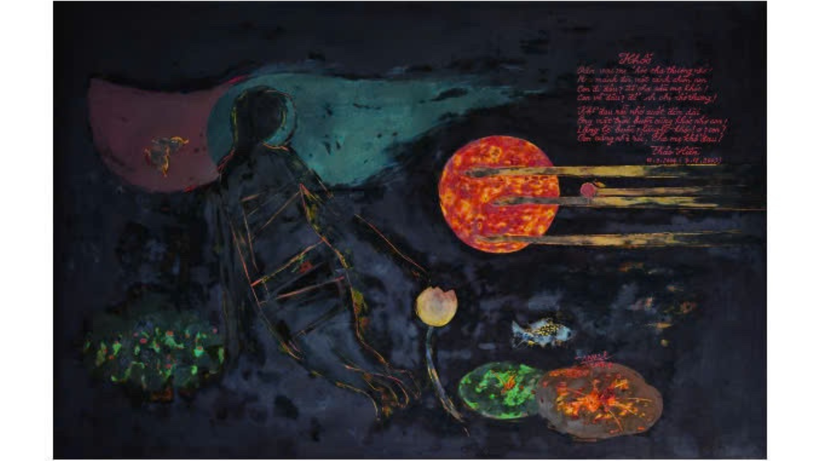 "Giao cảm III" - một trong những tác phẩm sẽ được giới thiệu tại triển lãm "Trong và Ngoài".