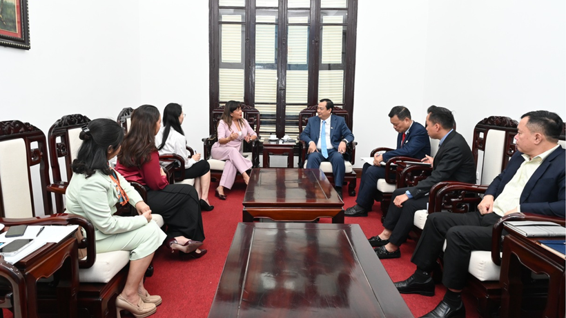 Quang cảnh buổi làm việc. (Ảnh: TITC)