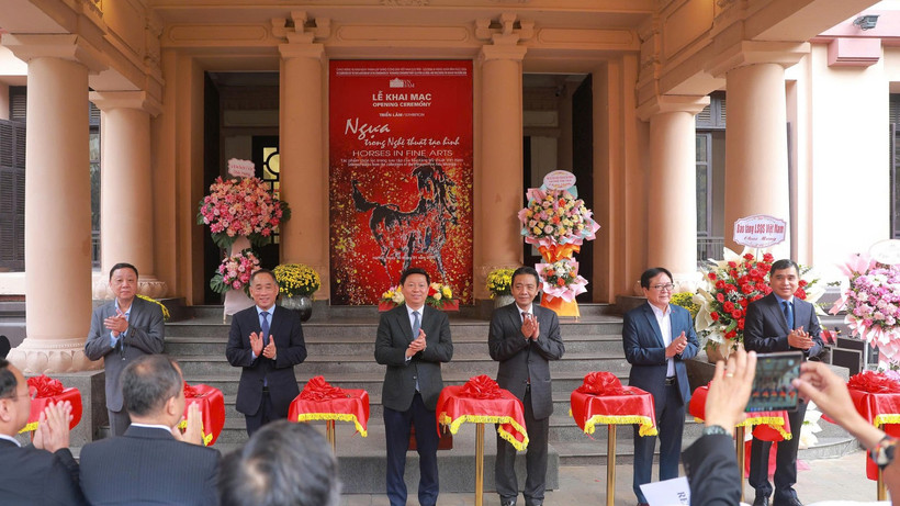 Bảo tàng Mỹ thuật Việt Nam chính thức khai mạc trưng bày chuyên đề "Ngựa trong nghệ thuật tạo hình". (Ảnh: VNFAM)