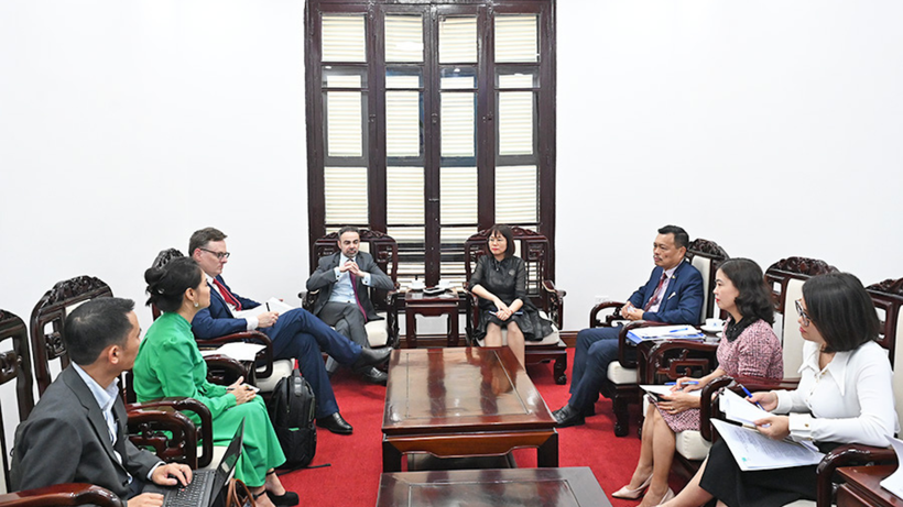 Quang cảnh buổi làm việc. (Ảnh: TITC)