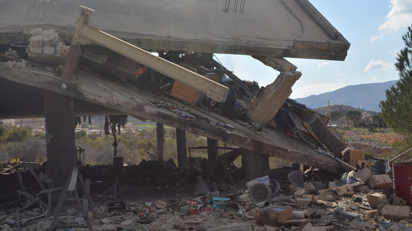 Khung cảnh đổ nát sau một cuộc không kích của Israel nhằm vào mục tiêu Hezbollah ở Mashgharah, Liban ngày 2/3. (Ảnh: THX/TTXVN)