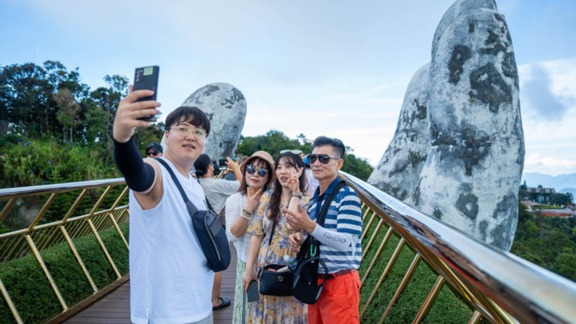 Đà Nẵng là điểm đến yêu thích của nhiều du khách Hàn Quốc. (Ảnh: TTXVN)