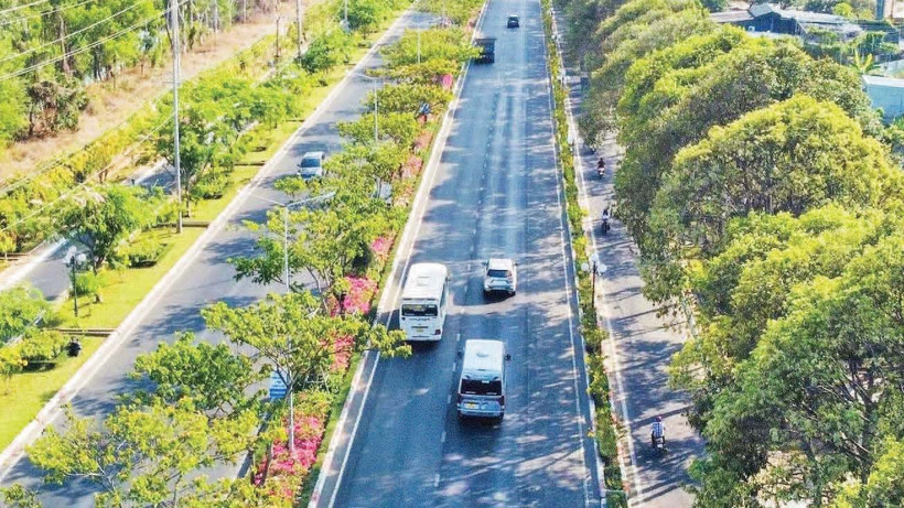 Mầu xanh đô thị đường 3/2, thành phố Vũng Tàu.