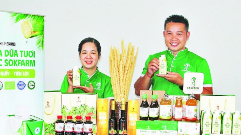 Một số sản phẩm khởi nghiệp xanh Công ty Trách nhiệm hữu hạn Trà Vinh Farm (Sok Farm).