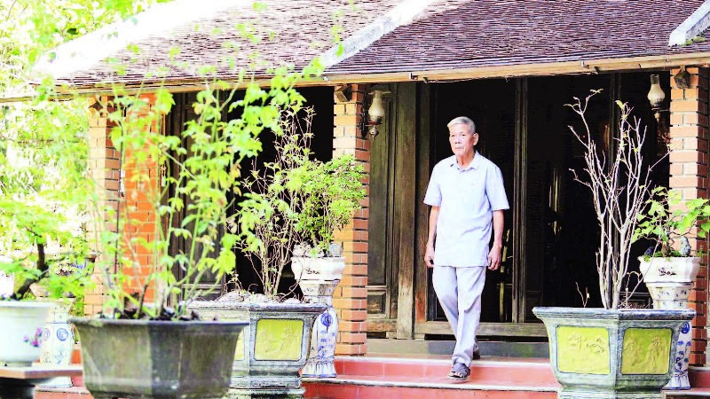 Nhà vườn Xuân Đài ở làng Thủy Biều.