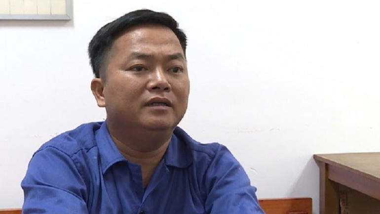 Bị can Trần Văn Tuấn tại cơ quan Công an. (Ảnh: Công an cung cấp) a8c81229eff266ac3fe3-1623.jpg