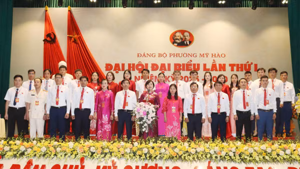 Ban Chấp hành Đảng bộ phường Mỹ Hào, nhiệm kỳ 2025-2030.