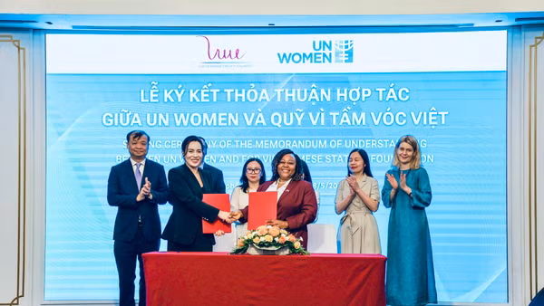 Lễ ký kết giữa Quỹ Vì tầm vóc Việt và UN Women