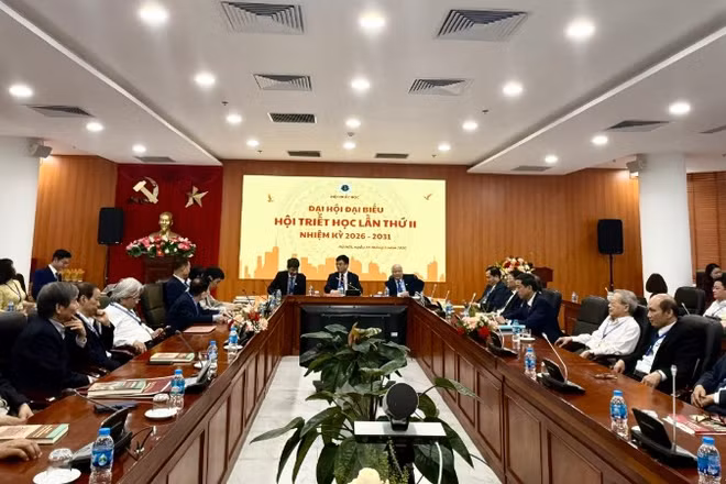 Khung cảnh Đại hội đại biểu Hội Triết học Việt Nam lần thứ hai, nhiệm kỳ 2026-2031.