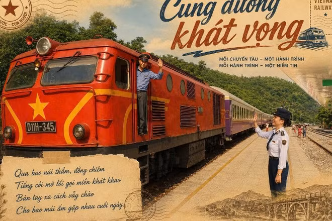 Hình ảnh trên bưu thiếp được lan tỏa tới người lao động.