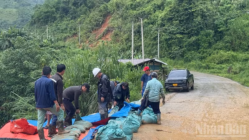 Lào xác định phát triển cơ sở hạ tầng tại khu vực nông thôn là một trong những công tác trọng tâm trong Chương trình quốc gia về phát triển nông thôn và giảm nghèo giai đoạn 2027-2030. (Ảnh: TRỊNH DŨNG)