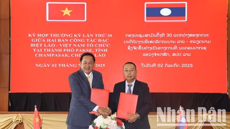 Hai bên ký kết phương hướng hợp tác giai đoạn 2025-2026. (Ảnh: HẢI TIẾN)