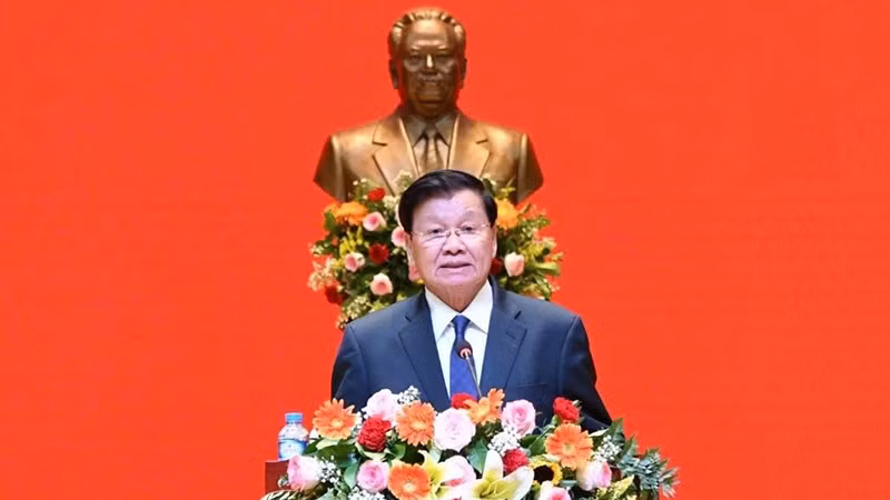Tổng Bí thư, Chủ tịch nước Lào Thongloun Sisoulith. (Ảnh: Cộng tác viên)