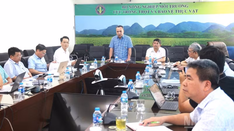 Hội nghị triển khai thực hiện các nghị quyết của Chính phủ và thông tư của Bộ Nông nghiệp và Môi trường về phân cấp, phân quyền, cắt giảm điều kiện đầu tư kinh doanh, đơn giản hóa thủ tục hành chính trong lĩnh vực trồng trọt, bảo vệ và kiểm dịch thực vật chiều 8/6.