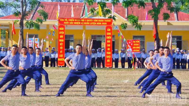 Phần thi đồng diễn thể dục.