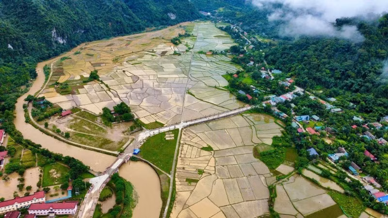 Xã Lâm Bình, tỉnh Tuyên Quang thiệt hại nghiêm trọng sau trận mưa lớn đêm ngày 28/6 và rạng sáng ngày 29/6/2026. (Ảnh: Cổng thông tin điện tử Tuyên Quang)