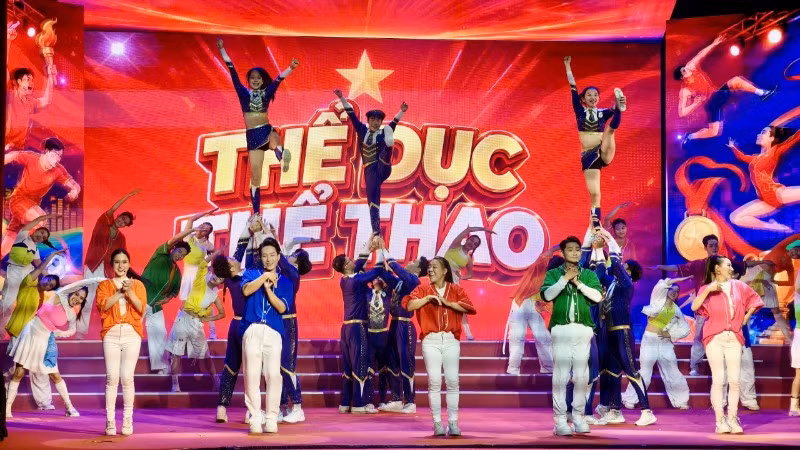 Quang cảnh bế mạc Đại hội Thể dục thể thao Thành phố Hồ Chí Minh lần thứ 1. (Ảnh: Thế Anh)