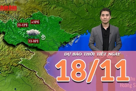 [Video] Dự báo thời tiết ngày 18/11/2025: Nhiệt độ ở miền Bắc giảm mạnh, vùng núi xuất hiện rét đậm, rét hại