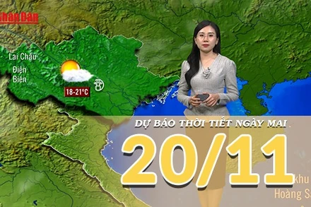 [Video] Dự báo thời tiết đêm nay và ngày mai 20/11/2025: Mưa giảm, miền Bắc lạnh và khô ráo hơn