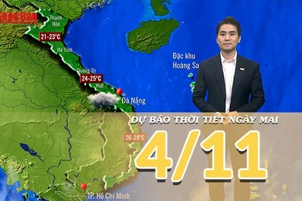[Video] Dự báo thời tiết đêm nay và ngày mai 4/11/2025: Mưa lớn ở Trung Bộ vẫn tiếp diễn