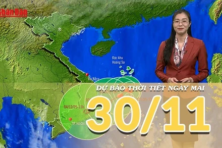[Video] Dự báo thời tiết đêm nay và ngày mai 30/11/2025: Bão số 15 di chuyển chậm