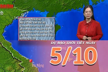 [Video] Dự báo thời tiết ngày 5/10/2025: Bão số 11 áp sát Vịnh Bắc Bộ