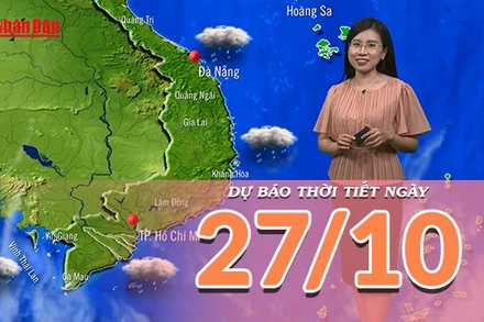 [Video] Dự báo thời tiết ngày 27/10/2025: Trung Bộ tiếp tục mưa lớn