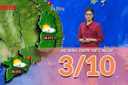 [Video] Dự báo thời tiết ngày 3/10/2025: Bão Matmo đi vào Biển Đông trong ngày hôm nay