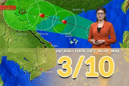 [Video] Dự báo thời tiết đêm nay và ngày mai 3/10/2025: Bão Matmo sắp đi vào Biển Đông